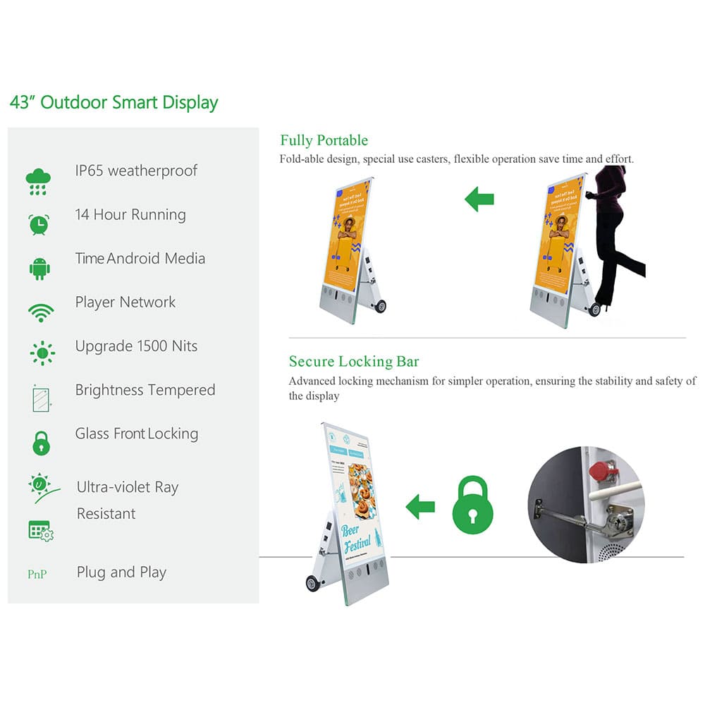 Outdoor Battery Digital Signage Outdoor Battery Digital Signage