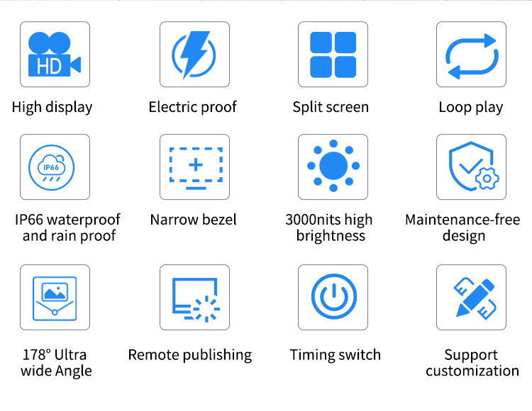 Outdoor touch screen wall monitor Outdoor touch screen wall monitor