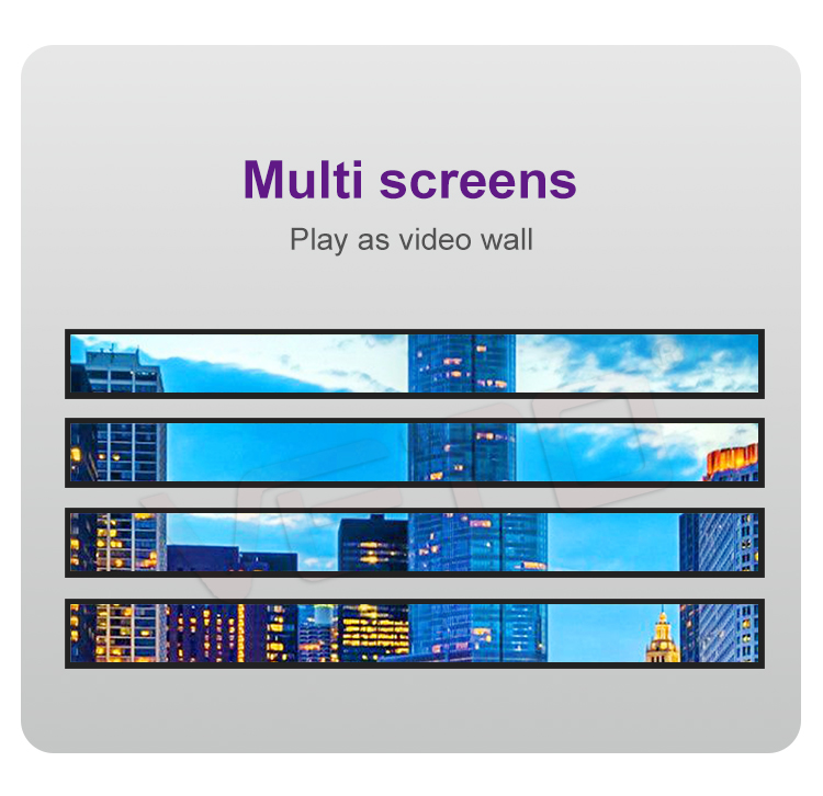 stretched bar LCD display
