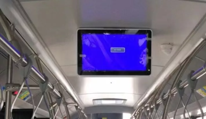 digital signage public transport