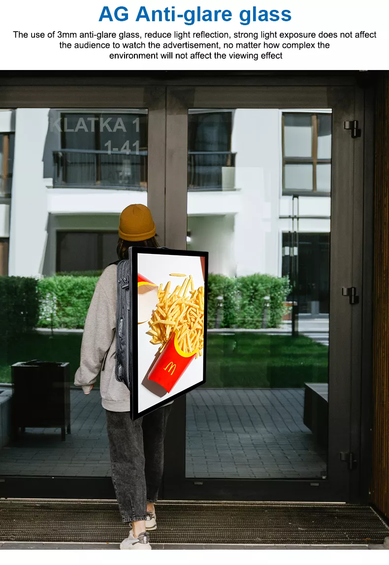 backpack with a screen