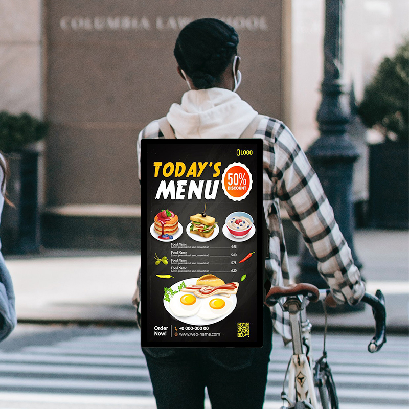 Digital backpack billboard