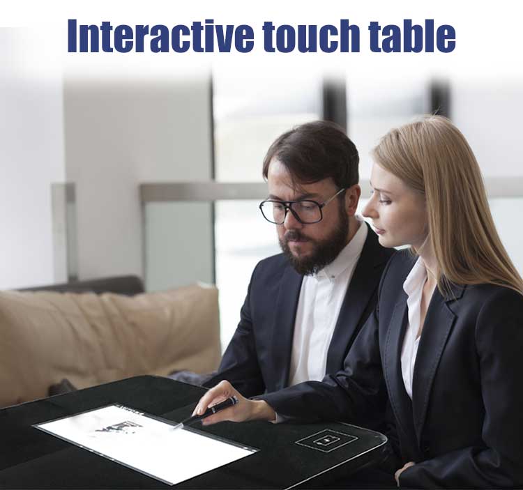 smart coffee table with touch screen