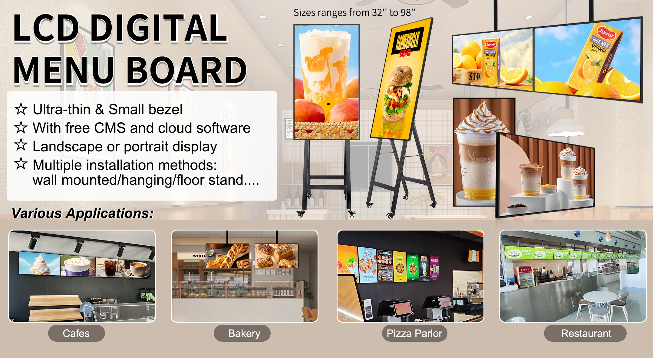 wall mount digital signage