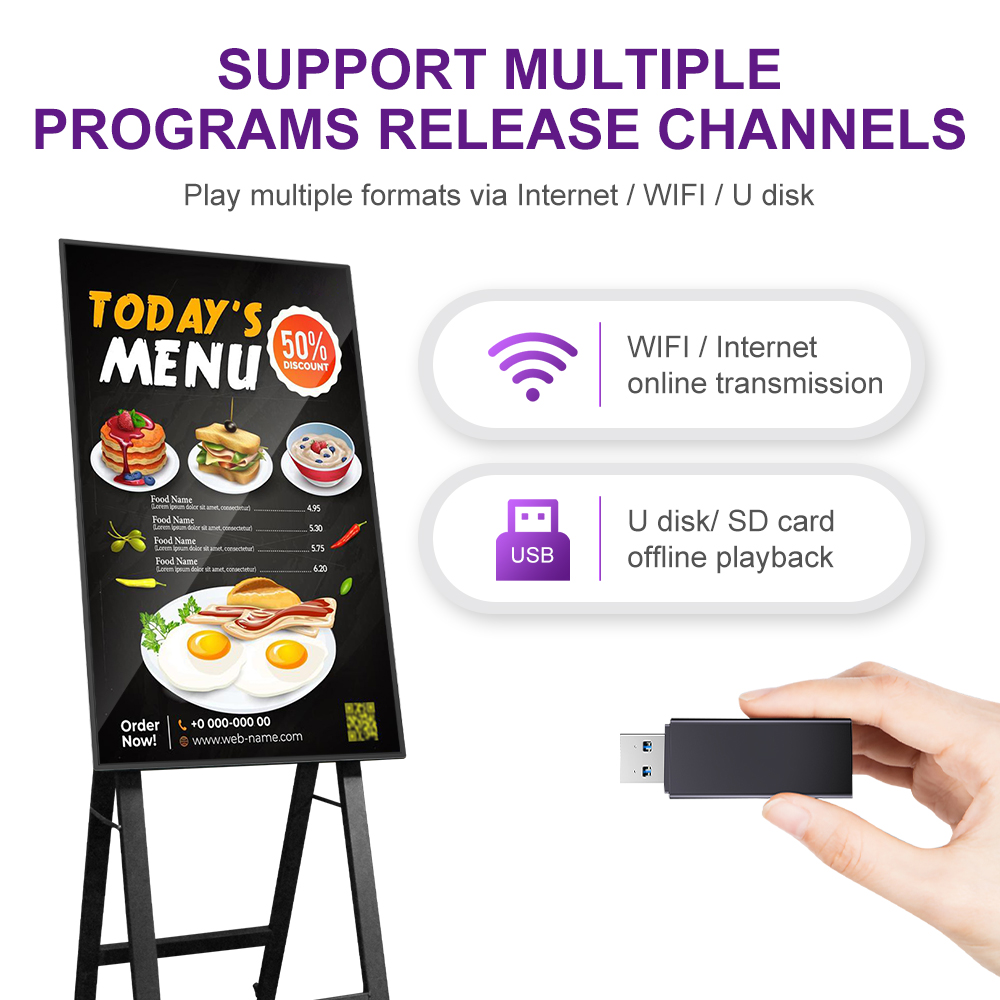 portable menu display