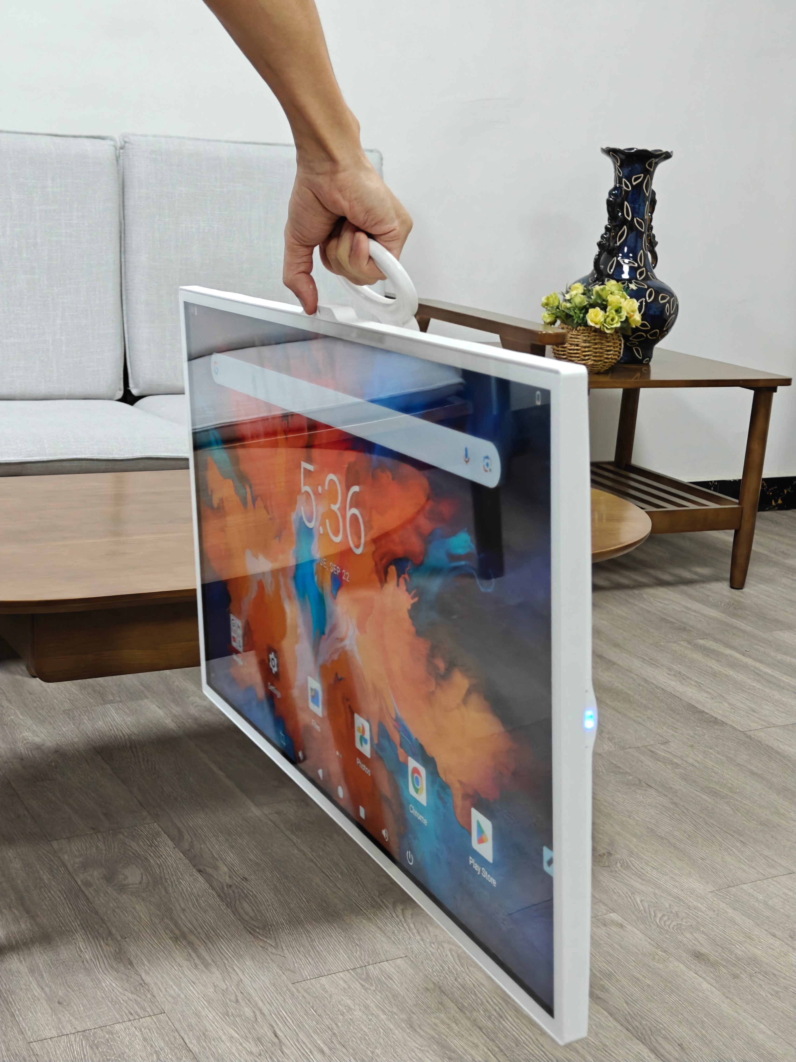 portable smart tv on wheels
