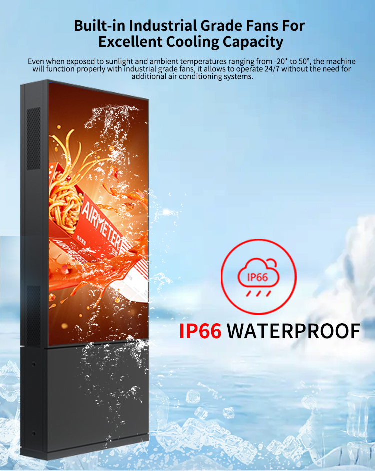 Waterproof digital display