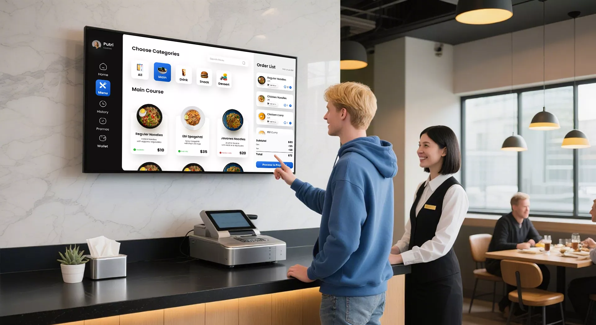 Traditional menus filled with text can slow down decisions. menu digital showcases dishes with vivid images and videos, helping customers choose and order faster.