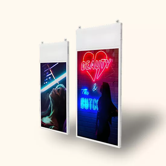 double sided windows display