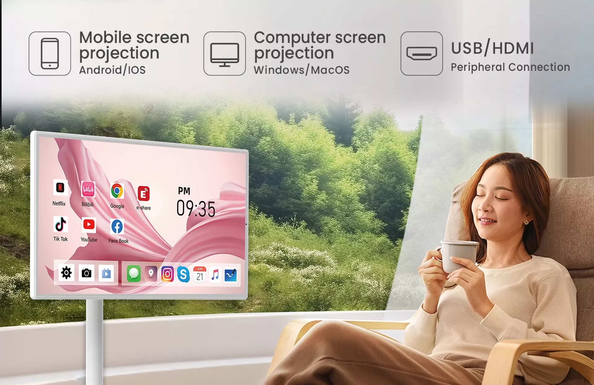 32 inch wireless portabletv