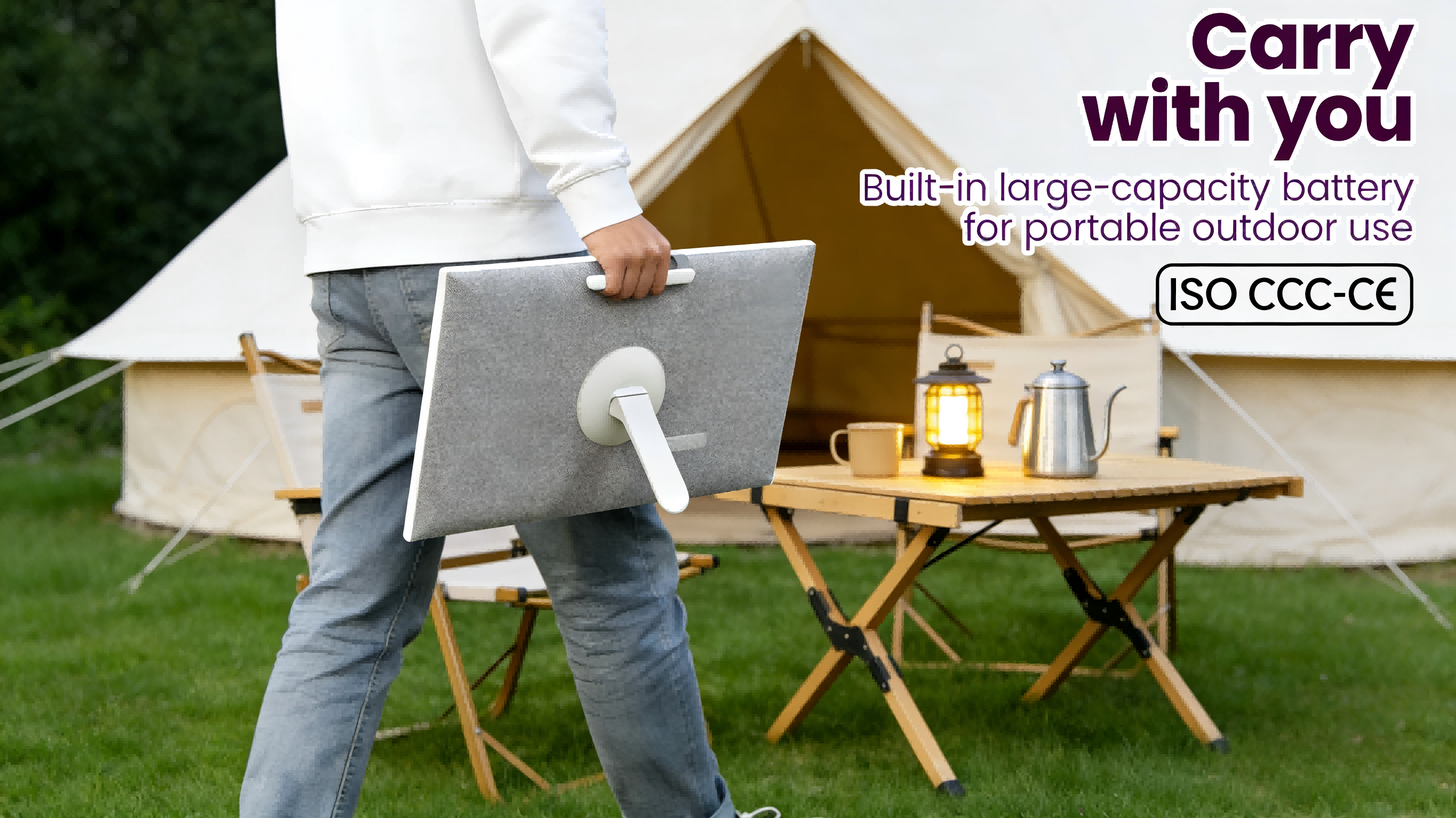 27' portable smart tv