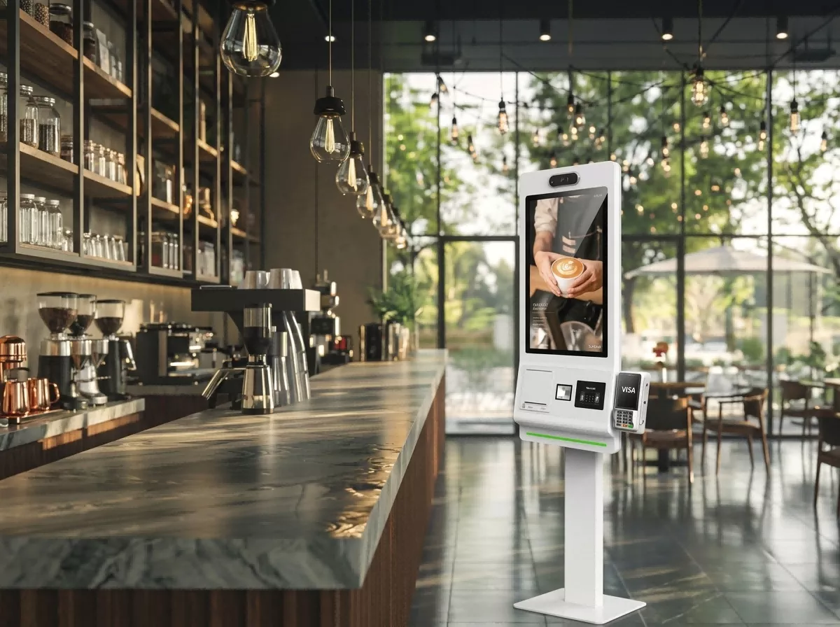 bubble tea ordering kiosk