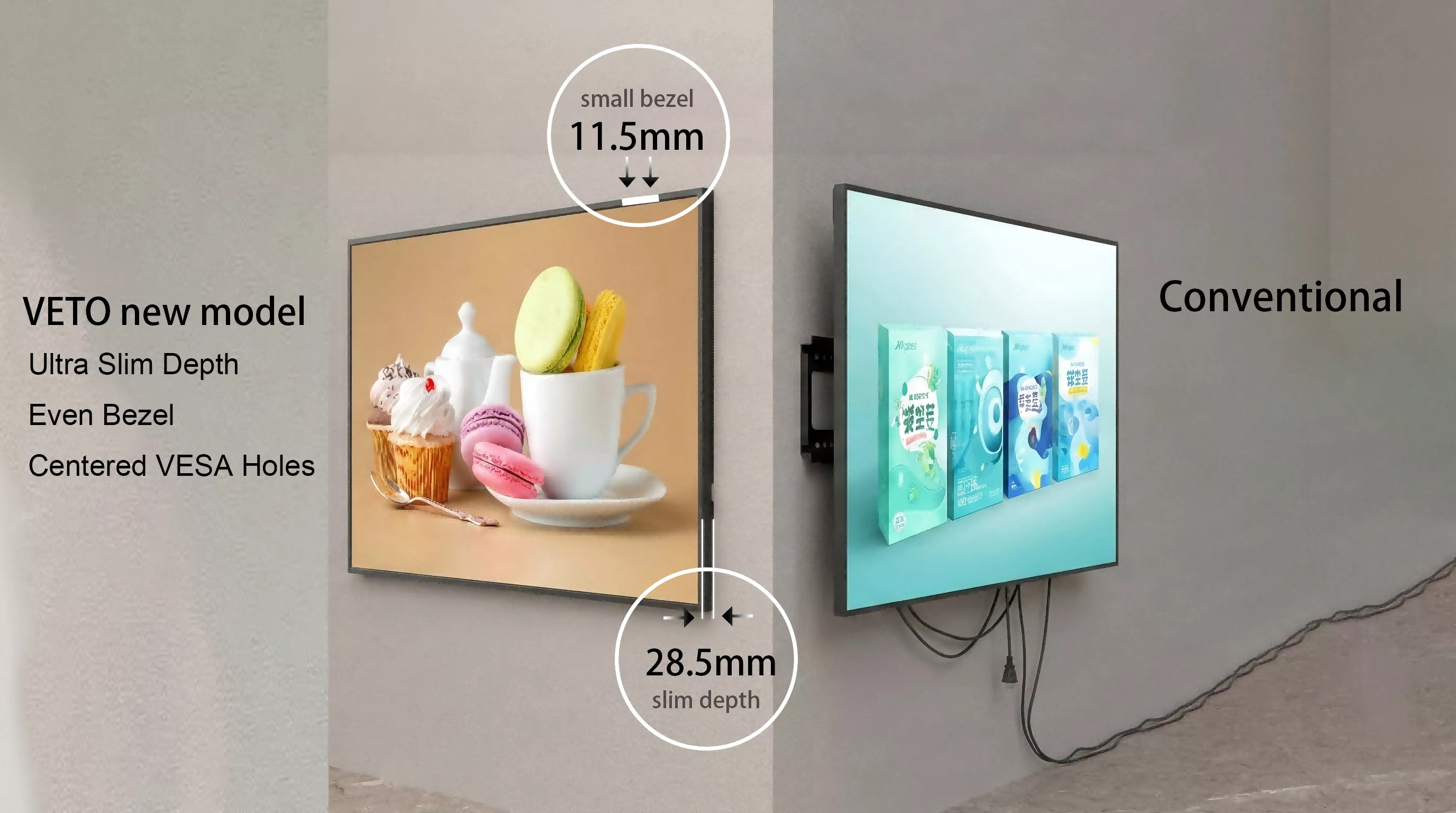 Ultra-Slim Crystal Signage