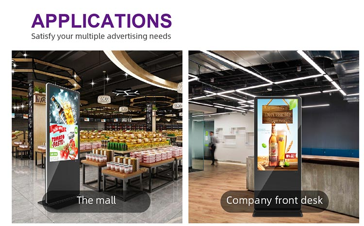 floor standing digital signage application