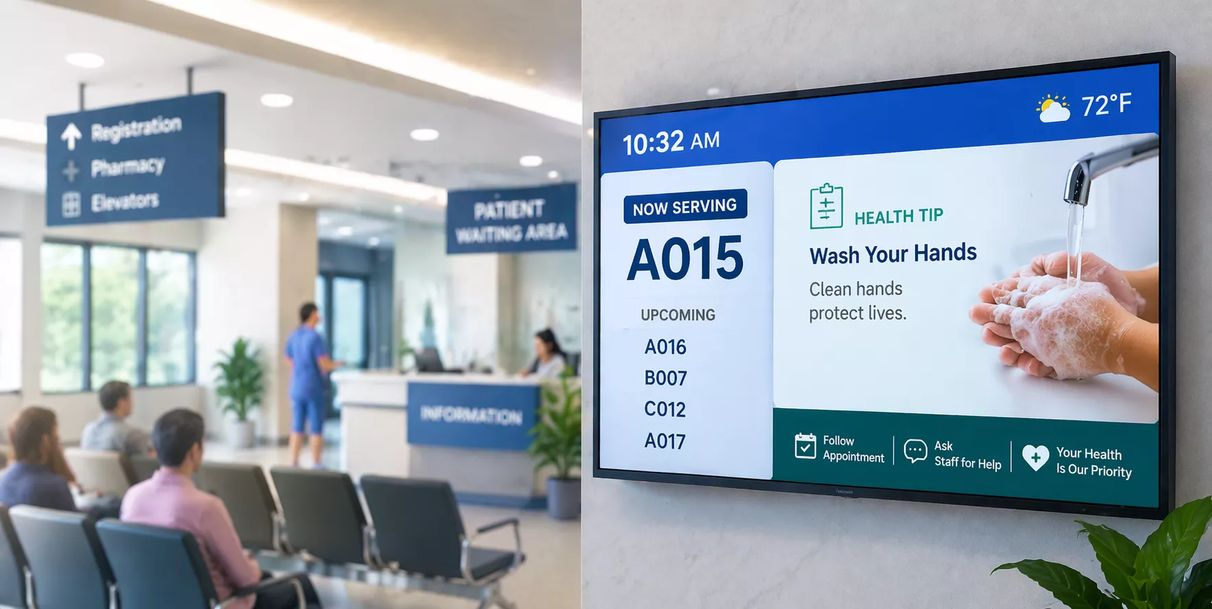 hospital digital signage