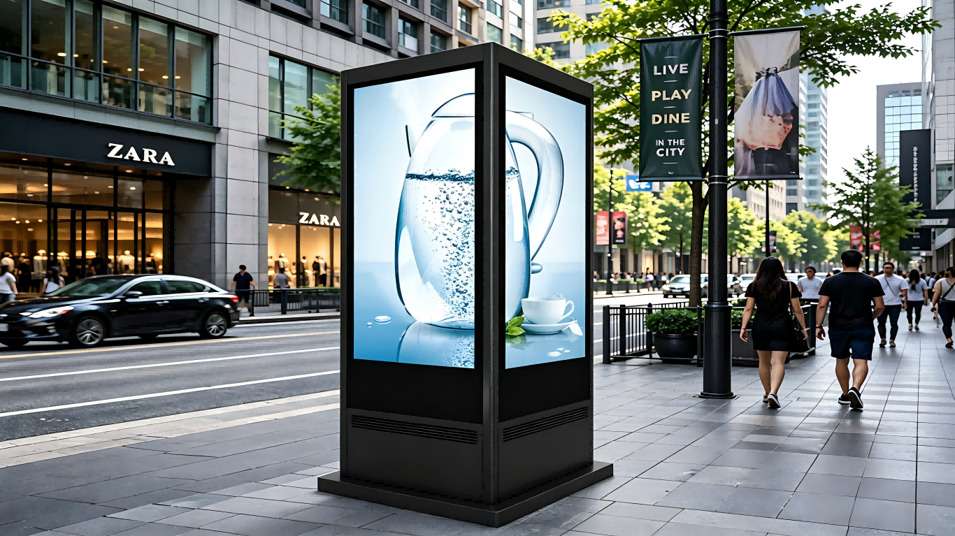 double-sided display