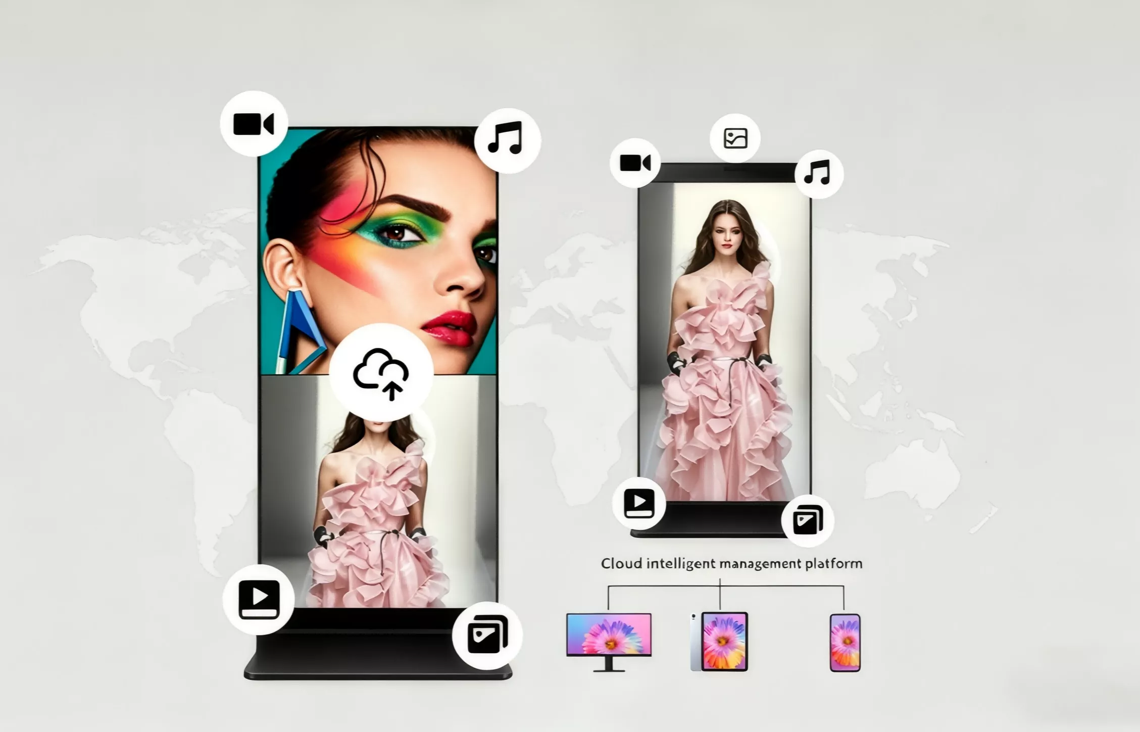 commercial full screen display