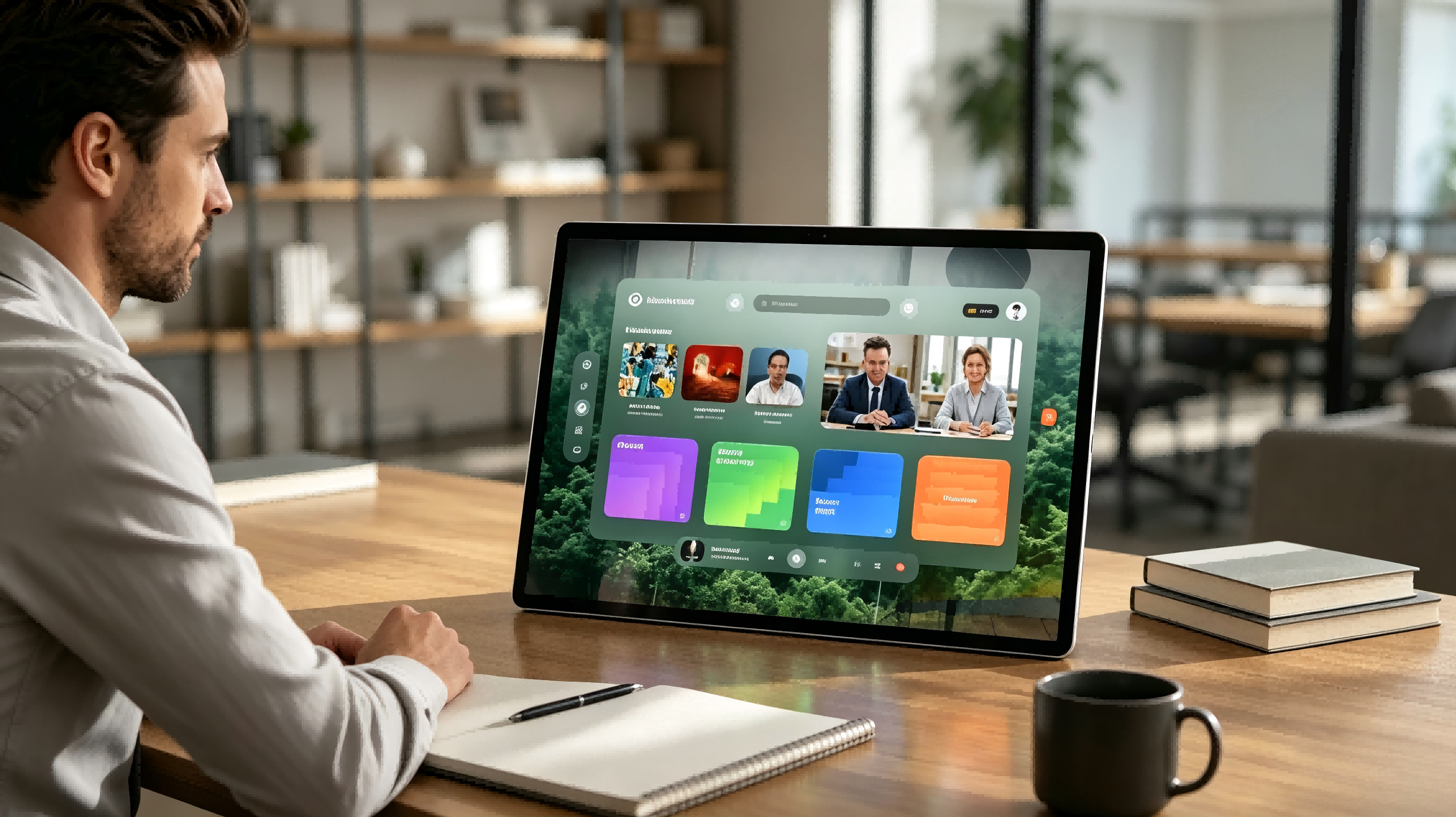 rolling smart tv 