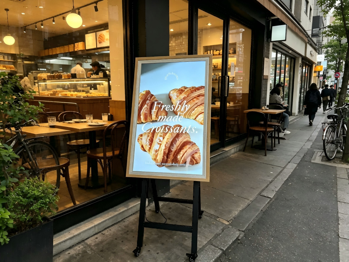 full-screen digital kiosk