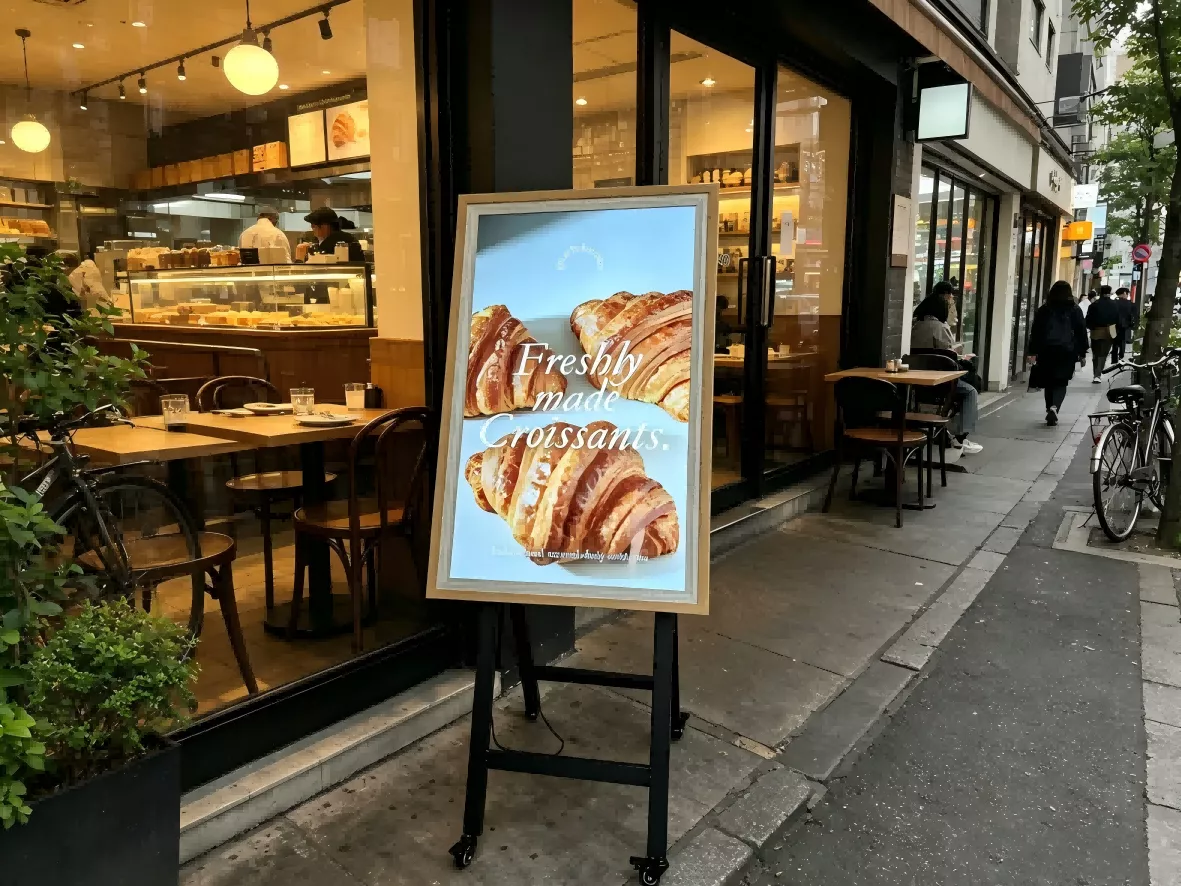 full-screen digital kiosk