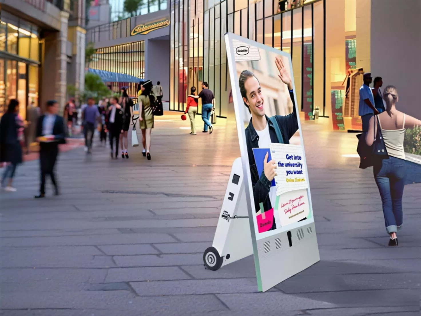 outdoor battery digital signage