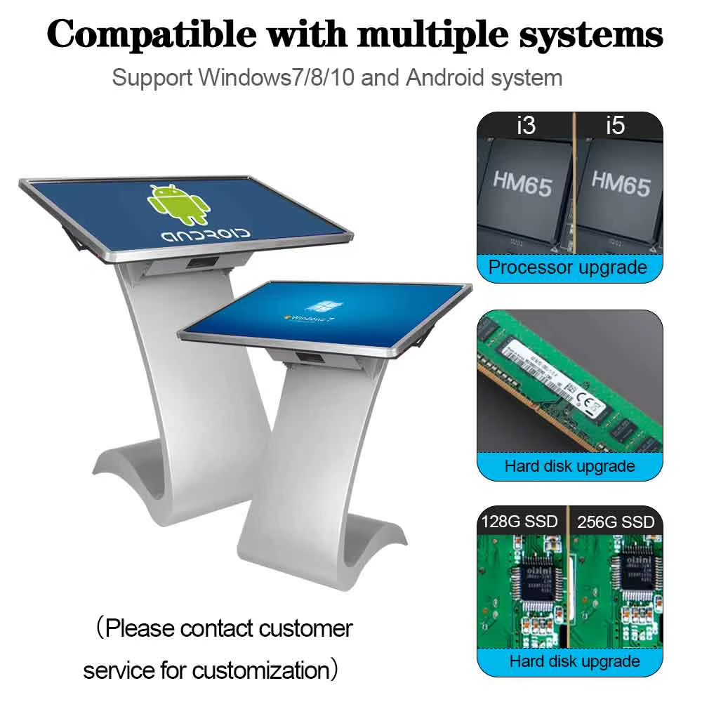 advertising touch kiosk