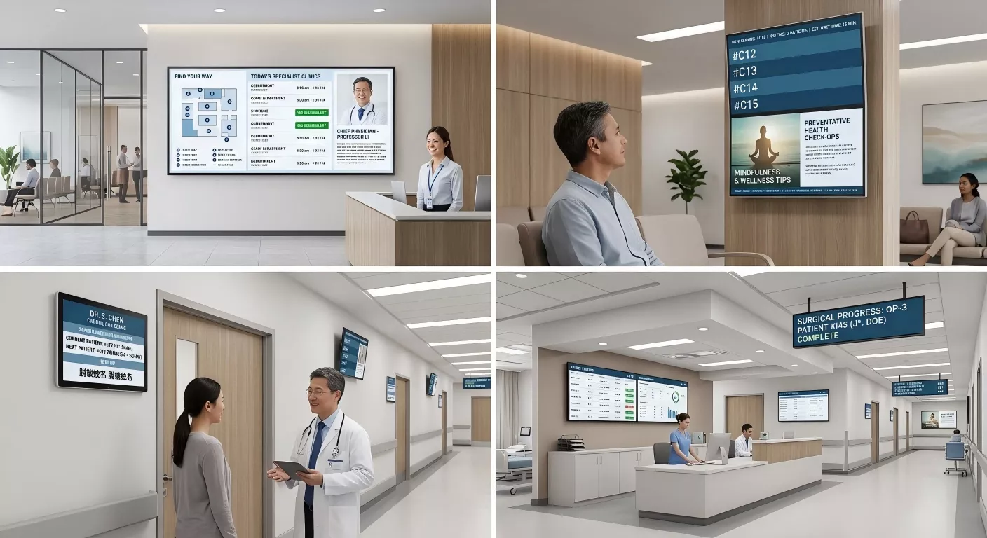 digital signage hospital